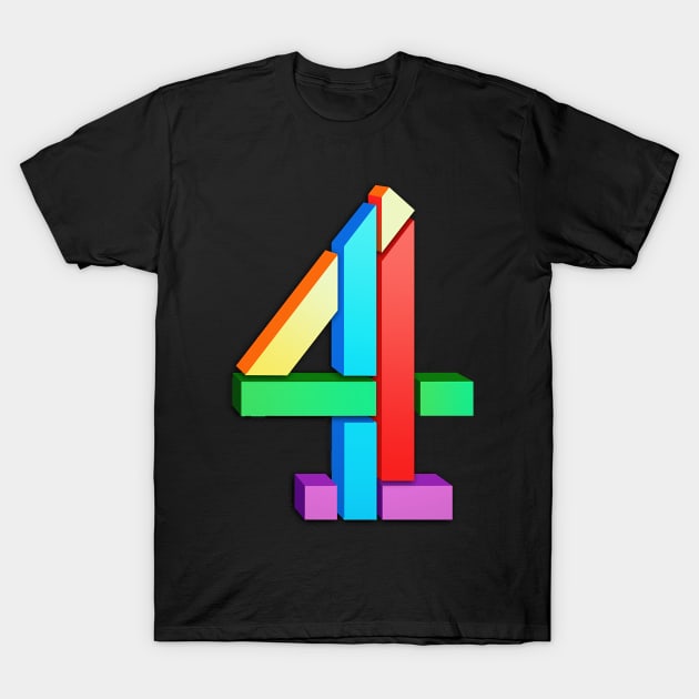 Channel 4 retro T-Shirt by theamylloydminster